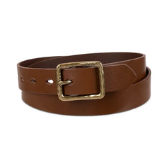 Levi's Women's Hammered Center Bar Buckle Casual Leather Belt