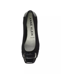 Anne Klein Womens Uplift Sport Buckle Ballet Flats, Comfortable Stylish Slip On Everyday Shoes, Black