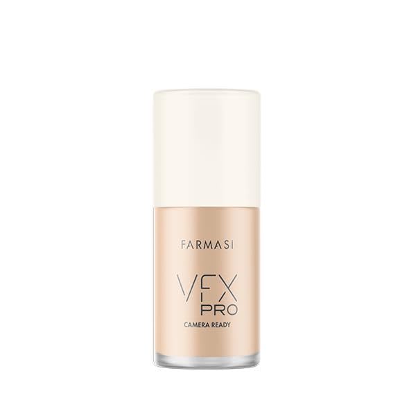FARMASi Vfx Pro Foundation, Full Coverage Liquid Cream, Lightweight Long Lasting Coverage, Breathable Skin Moisturizer with Color True Matte Blending, Face Makeup, 1 fl. oz / 30 ml - Cool Dark 20