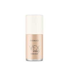 FARMASi Vfx Pro Foundation, Full Coverage Liquid Cream, Lightweight Long Lasting Coverage, Breathable Skin Moisturizer with Color True Matte Blending, Face Makeup, 1 fl. oz / 30 ml - Cool Dark 20