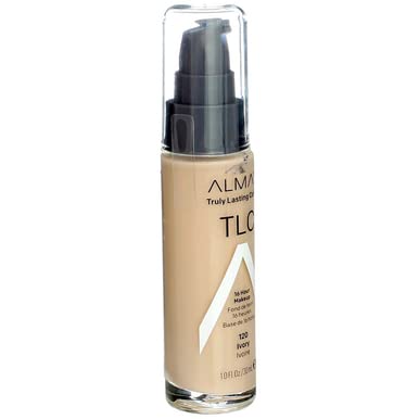 Almay TLC Truly Lasting Color 16 Hour Makeup, Ivory 01 [120] 1 oz (Pack of 2)