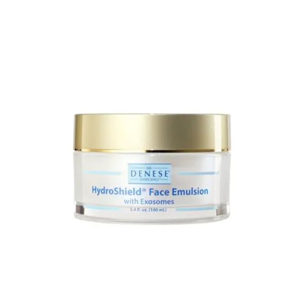 Dr. Denese HydroShield Face Emulsion with Exosome 3.4 oz – Lightweight Hydrating Face Moisturizer with Ceramides, Squalane & Sodium PCA – Fast-Absorbing Day & Night Cream for All Skin Types