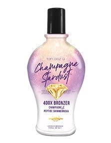 Champagne Stardust Double Shot 400X Bronzer Champagne & Peptide Shimmernova 7.5oz