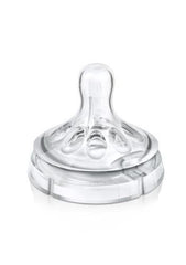 Avent Philips Natural Teat with 4 Holes for 6 months and above, Pack of 2