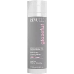 REVUELE Barrier Bliss Milky Toner, 6.76 fl.oz – Milky Face Toner for Dry & Sensitive Skin, Ceramides & Beta-Glucan for Skin Barrier Repair, Hydration & Radiance, Glazeful Collection