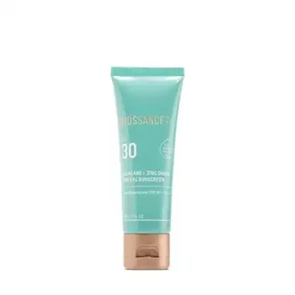 Biossance Squalane + Zinc Sheer Mineral Sunscreen Lotion  Broad-Spectrum SPF 30 with Zinc Oxide and Ectoin Weightless with Non-Greasy, Dewy Finish  Hydrating Moisturizer & Makeup Primer 50 ml
