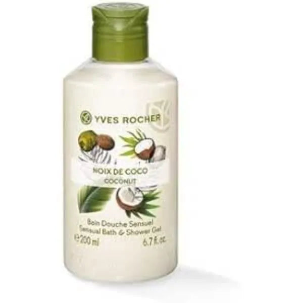 Yves Rocher Coconut Nourishing Shower Gel Bath & Body Routine Women Men Day Care 200 ml /6.7fl.oz
