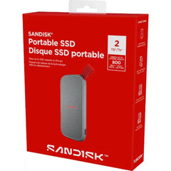 SanDisk 2TB External USB 3.2 Gen 2 Type-C Portable SSD - Up to 800MB/s (SDSSDE30B-2T00-G25)