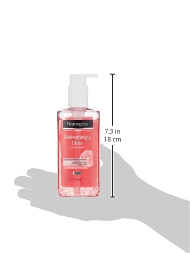 Neutrogena Refreshingly Clear Facial Wash with Pink Grapefruit and Vitamin C, 200ml White