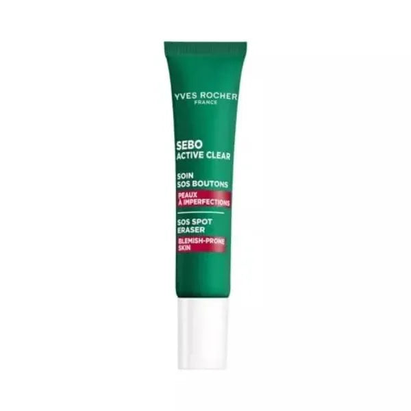 Yves Rocher Sebo Active Clear Anti-imperfection Spot Gel Women Day Care Hydration All Skin Types - 10ml / 0.3 flOz