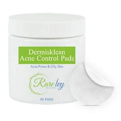 Dermisklean Acne Control Pads- Perfect Glycolic Acid Pads for Acne Treatment and Oil Control -Exfoliating Facial Pad Hydrates and Removes Whiteheads, Blackheads, Popped Pimples 60 pads