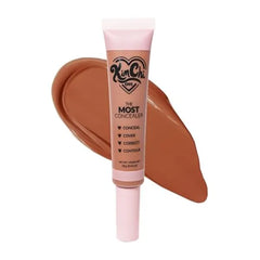 KimChiChic Beauty The Most Concealer Full Coverage Water Resistant Multi Use Concealer Conceal, Correct, Contour & Highlight Matte Satin Hybrid Finish Brush Applicator