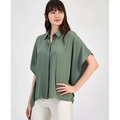 Anne Klein Womens Dolman Sleeve Blouse, Stylish Lightweight Top for Effortless Wear