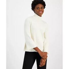 Anne Klein Women's Bell Sleeve Pullover Sweater, Elegant Comfortable Knit Top