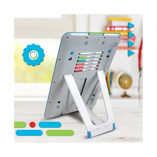 Discovery Kids Discovery Neon Glow Drawing Easel w/ 6 Color Marker, Light Modes