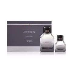 TUMI Men's 2 Piece Awaken [8:00 GMT] TUMI Jumbo Eau de Parfum Gift Set , Luxury Fragrance