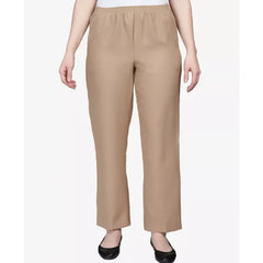 Alfred Dunner Classics Pull On Straight Leg Pants in Petite and Petite Short