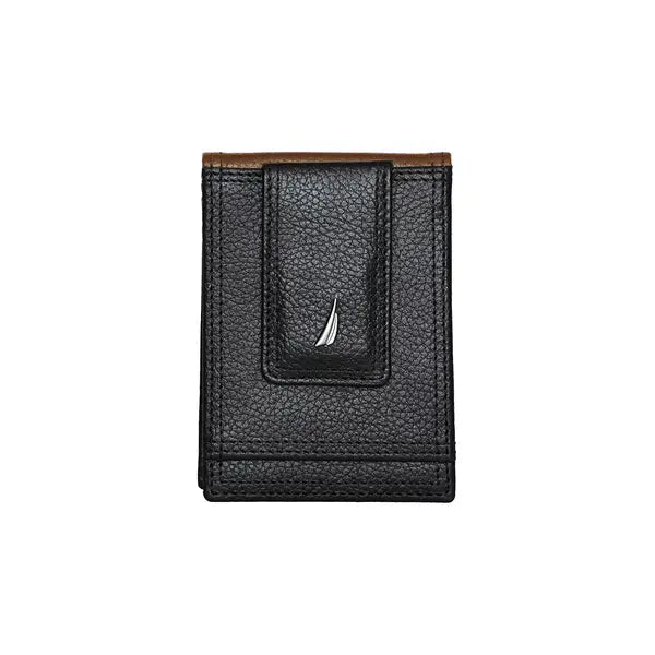 Nautica Men's Front Pocket Leather Wallet