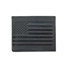 Lucky Brand Men's Flag Embossed Leather Bifold Wallet