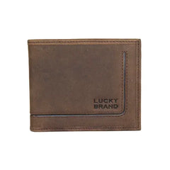 Lucky Brand Men's Grooved Leather Bifold Wallet