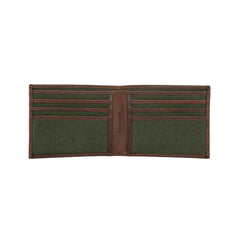 Lucky Brand Men's Canvas with Leather Trim Bifold Wallet