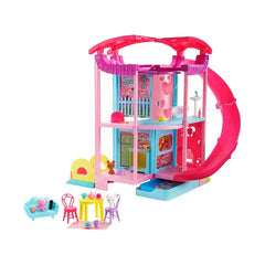 Barbie Chelsea Playhouse with Slide, Pool, Ball Pit, Pet Puppy & Kitten, Elevator, and Accessories