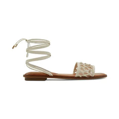 ALDO Women's Seazen Lace-Up Ankle-Tie Flat, Sandals Trendy Comfortable Stylish Flats