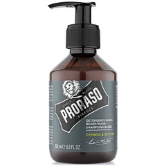 Proraso Beard Wash - Cypress & Vetyver Scent, 6.8 oz.