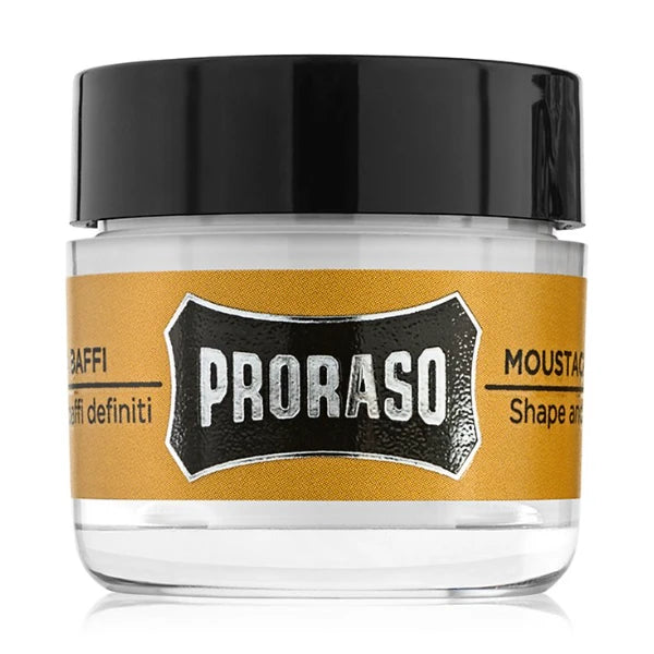 Proraso Moustache Wax - Wood & Spice Scent, 0.5 oz.