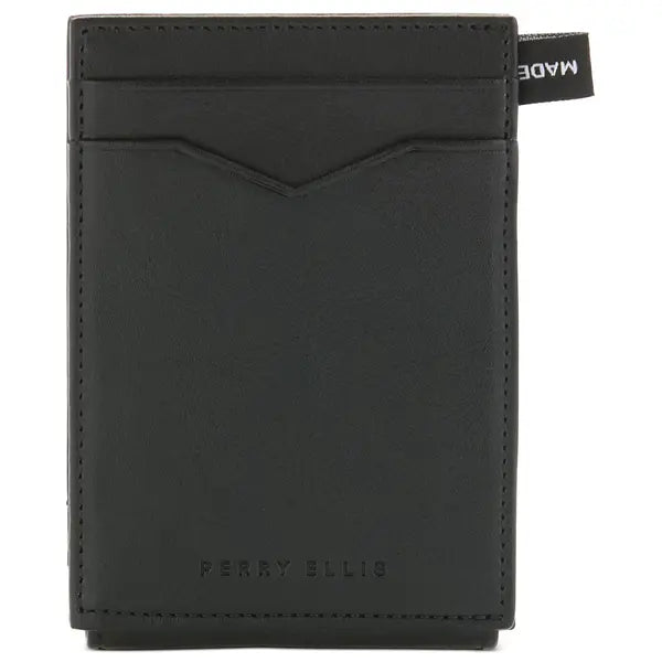 Perry Ellis Portfolio Men's Magnetic Leather Card Case