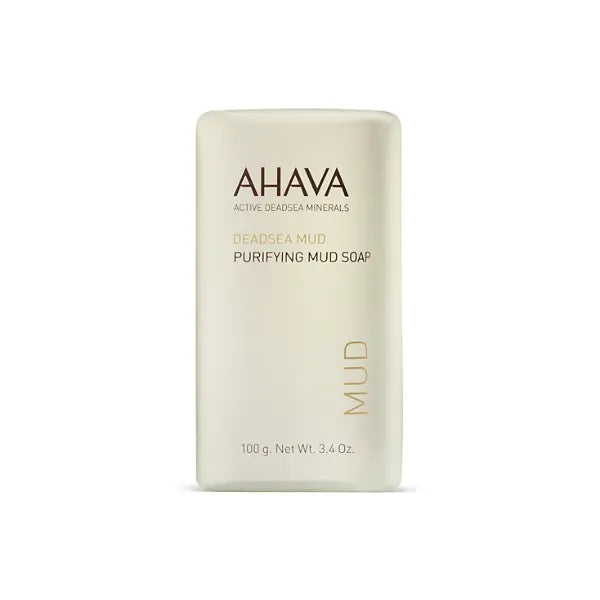 Ahava Purifying Mud Soap , Detoxifying and Mineral Rich Cleansing Bar , 3.4 oz