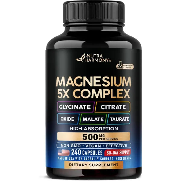 NUTRAHARMONY Magnesium Complex Glycinate, Citrate, Malate, Taurate, Oxide