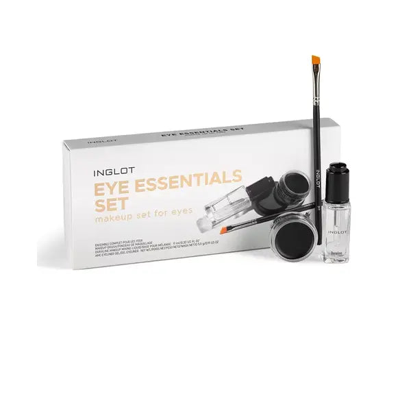 INGLOT Eye Essential Set Duraline, AMC Eyeliner Gel 77 and Makeup Brush 31T , Bold Eye Looks