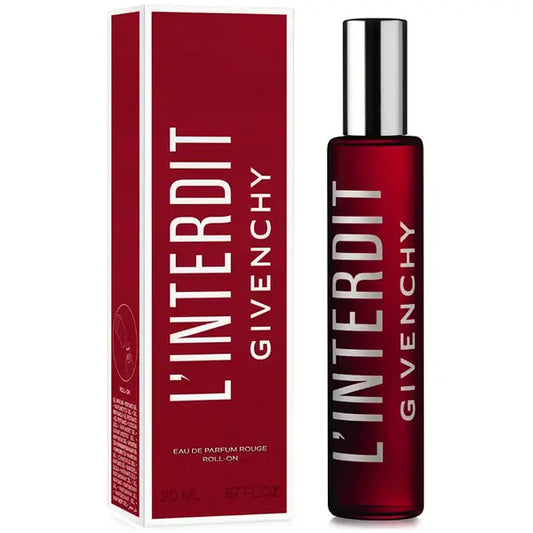 Givenchy L'Interdit Eau de Parfum Rouge Roll-On , Intense Fragrance for Women , 0.67oz
