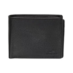 Mancini Men's Buffalo RFID Secure Center Wing Wallet with Coin Pocket