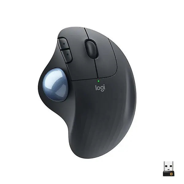 Logitech Ergonomic Wireless Trackball Mouse (910-006610) - Black