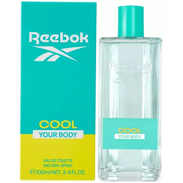 Reebok Cool Your Body Eau de Toilette, Refreshing and Energizing, Fragrance, 3.4 oz
