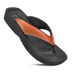 Aerothotic Ravine Womens Orthotic Thong Sandals, Comfortable Supportive Casual Footwear