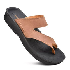 Aerothotic Odal Split Toe Womens Arch Support Sandals, Stylish Everyday Footwear