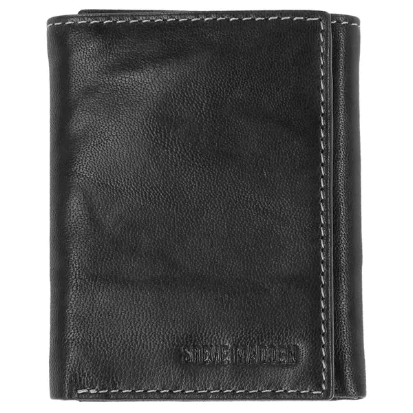 Steve Madden Men's Antique-like Trifold Wallet