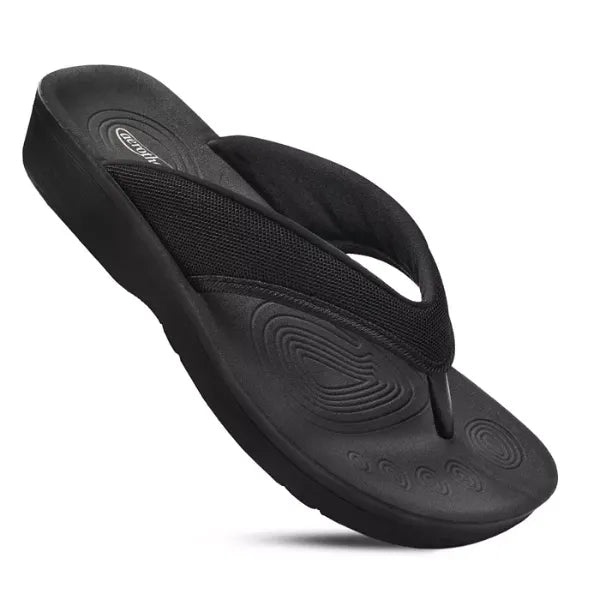 Aerothotic Strait Womens Orthotic Thong Sandals, Comfortable Supportive Everyday Footwear