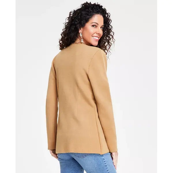 Women's Sweater Blazer, Created for Macy's-Warm toffee