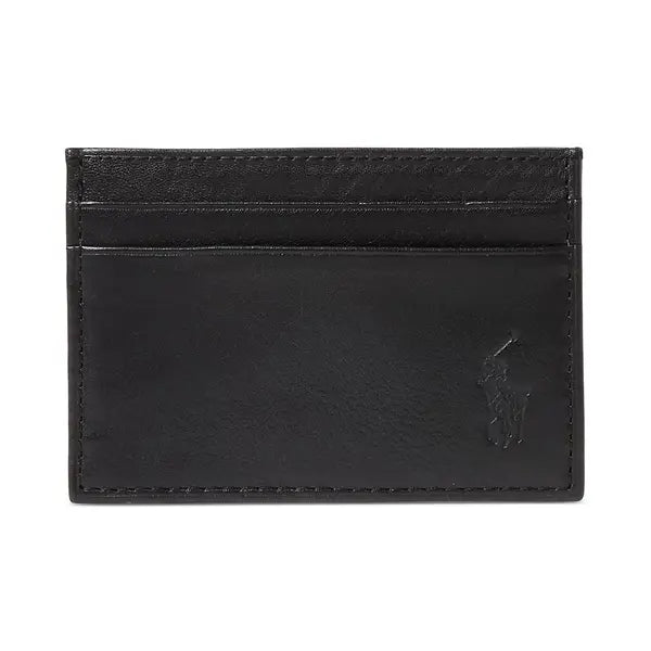 Polo Ralph Lauren Men's Pebbled Leather Card Case & Money Clip