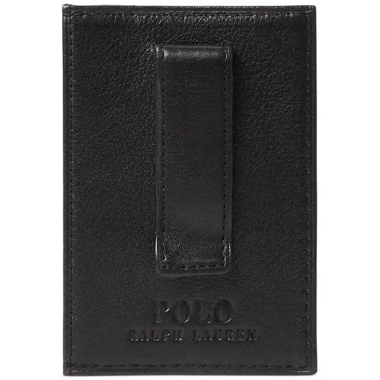 Polo Ralph Lauren Men's Pebbled Leather Card Case & Money Clip