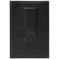 Polo Ralph Lauren Men's Pebbled Leather Card Case & Money Clip