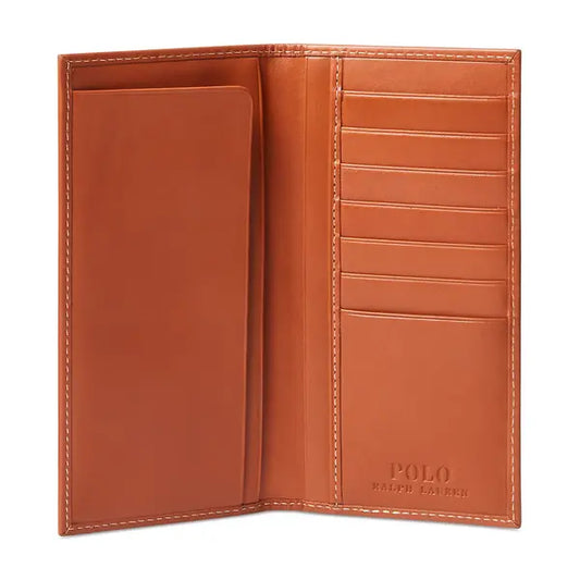 Polo Ralph Lauren Men's Burnished Leather Narrow Wallet