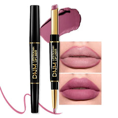 Kaely 2-in-1 Lip Liner & Lipstick Set Kit for Women, Matte Lips Kit with Lip Liner Lip Stains Long Lasting Waterproof 24 Hour Lipstick and Lip Liners Combo Lipliners Pencil Set