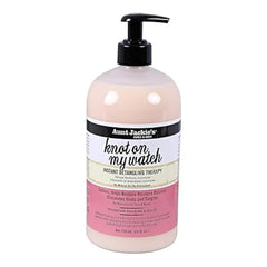 Aunt Jackie's Curls and Coils Knot On My Watch, Instant Hair Detangling Therapy for Natural Curls, Coils and Waves, Pink