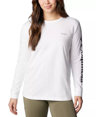 Macy's Women's North Cascades Cotton Long-Sleeve T-Shirt-White