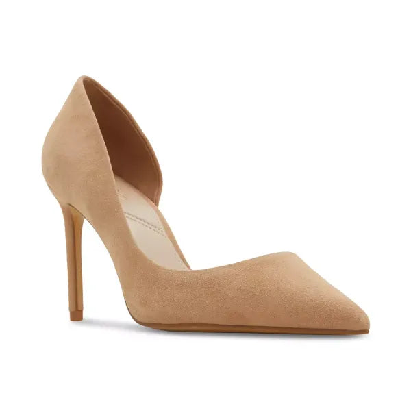 ALDO Womens Brandie Pointed Toe dOrsay Pumps, Elegant Heels , Beige Leather